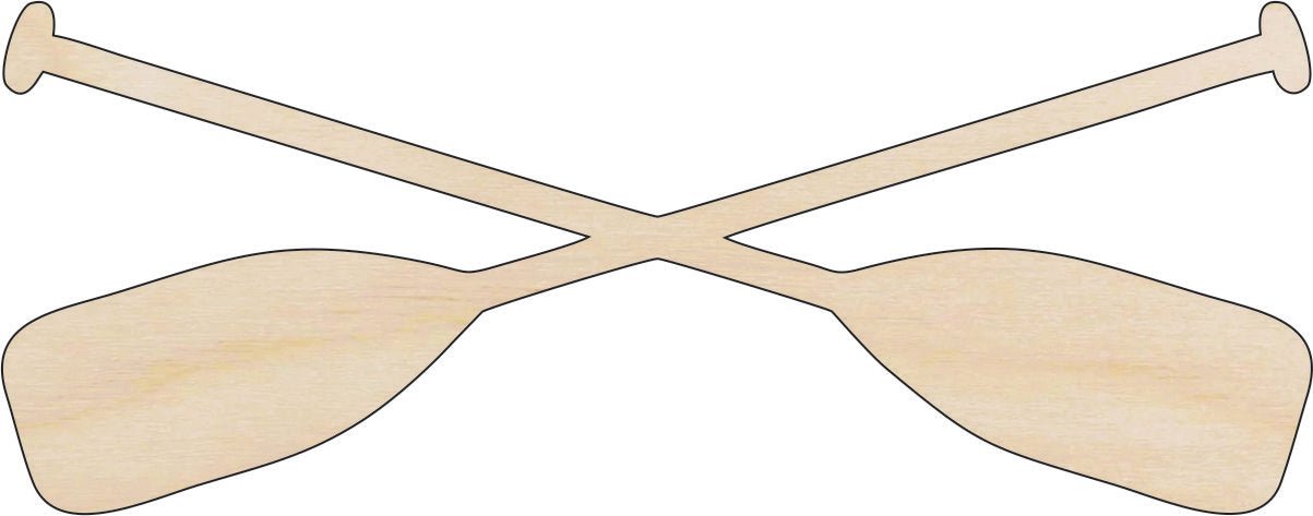 Boat Oars Wood Craft Shape - Laser Cut Baltic Birch Unfinished DIY Wood Art Supplies BOT41 - The Wood Shape Store