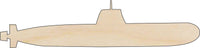 Submarine Wood Craft Shape - Laser Cut Baltic Birch Unfinished DIY Wood Art Supplies BOT8 - The Wood Shape Store