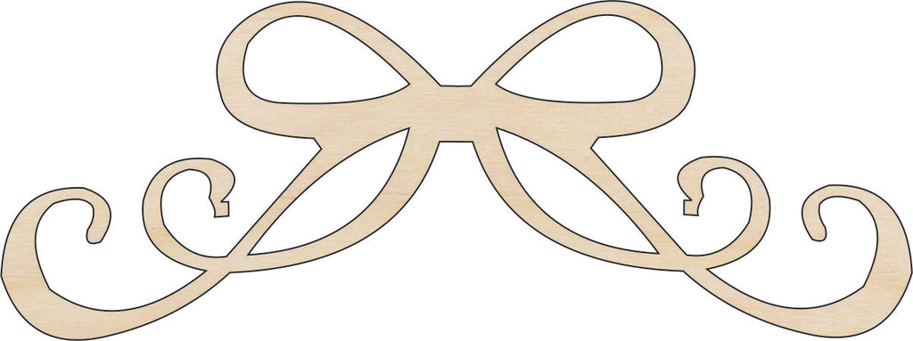 Bow - Laser Cut Out Unfinished Wood Craft Shape BOW3