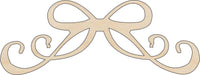 Bow Wood Craft Shape - Laser Cut Baltic Birch Unfinished DIY Wood Art Supplies BOW3 - The Wood Shape Store