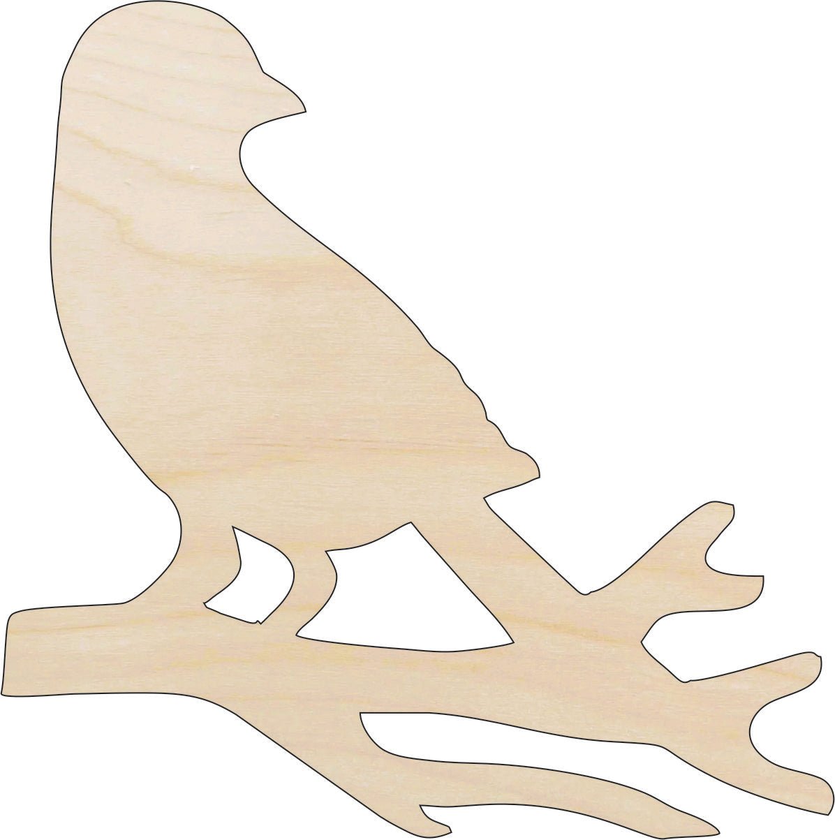 Bird Wood Craft Shape - Laser Cut Baltic Birch Unfinished DIY Wood Art Supplies BRD102 - The Wood Shape Store
