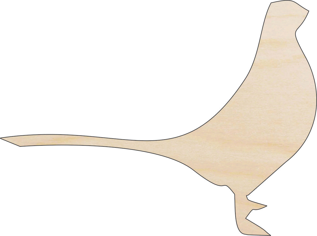 Bird Pheasant - Laser Cut Out Unfinished Wood Craft Shape BRD103 Bird Pheasant - Laser Cut Out Unfinished Wood Craft Shape BRD103