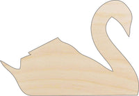 Swan Wood Craft Shape - Laser Cut Baltic Birch Unfinished DIY Wood Art Supplies BRD111 - The Wood Shape Store