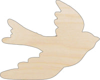 Bird Wood Craft Shape - Laser Cut Baltic Birch Unfinished DIY Wood Art Supplies BRD112 - The Wood Shape Store