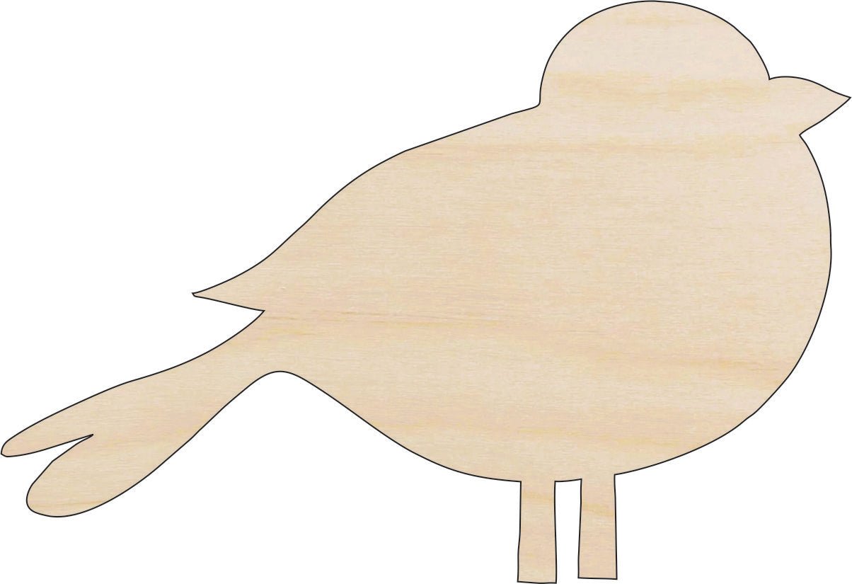 Bird Wood Craft Shape - Laser Cut Baltic Birch Unfinished DIY Wood Art Supplies BRD116 - The Wood Shape Store