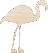 Flamingo Wood Craft Shape - Laser Cut Baltic Birch Unfinished DIY Wood Art Supplies BRD118 - The Wood Shape Store