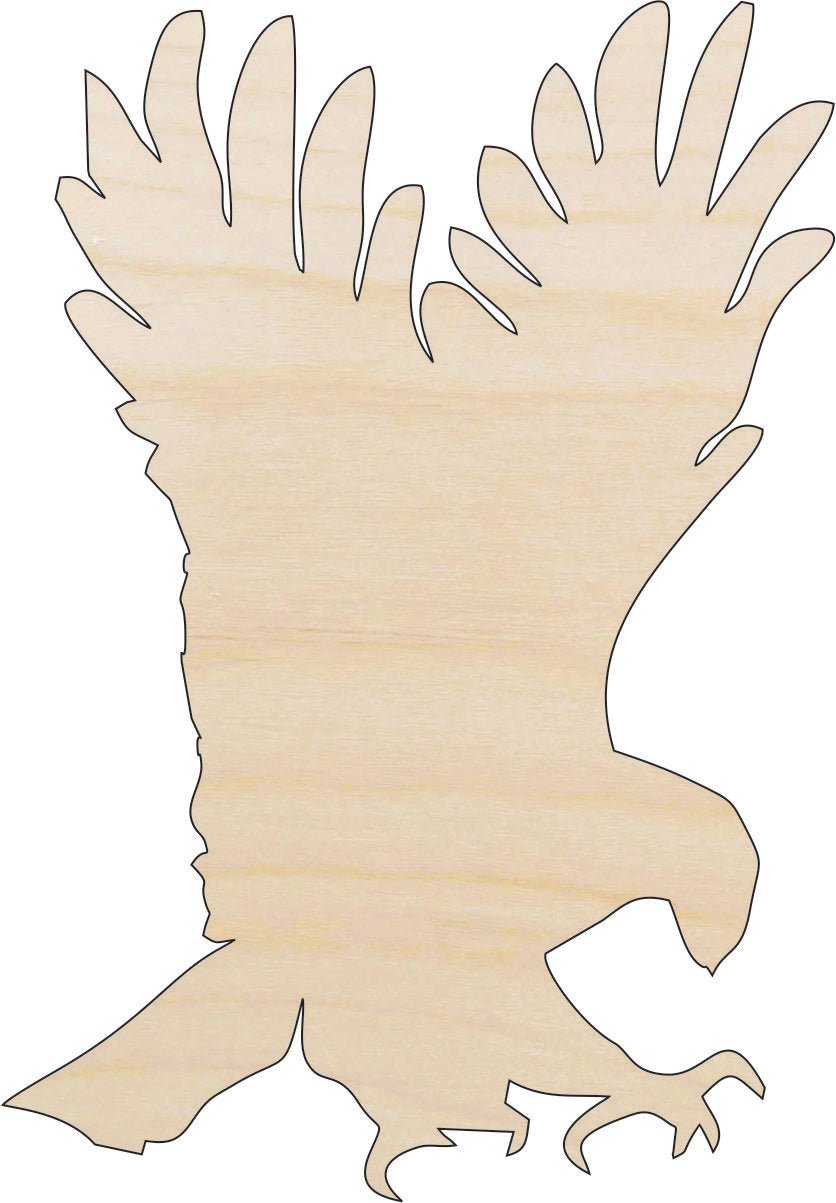 Eagle Wood Craft Shape - Laser Cut Baltic Birch Unfinished DIY Wood Art Supplies BRD119 - The Wood Shape Store