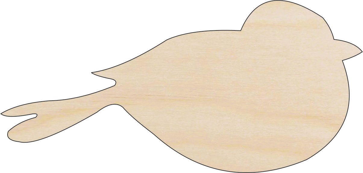 Bird Wood Craft Shape - Laser Cut Baltic Birch Unfinished DIY Wood Art Supplies BRD120 - The Wood Shape Store