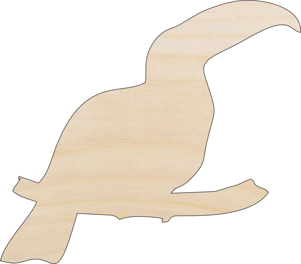 Toucan Wood Craft Shape - Laser Cut Baltic Birch Unfinished DIY Wood Art Supplies BRD124 - The Wood Shape Store