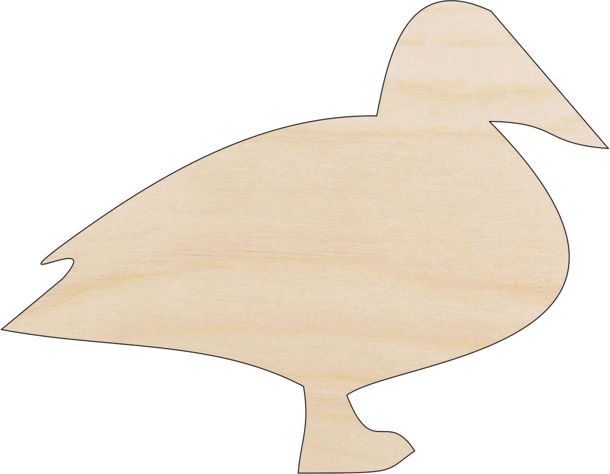 Duck Wood Craft Shape - Laser Cut Baltic Birch Unfinished DIY Wood Art Supplies BRD128 - The Wood Shape Store
