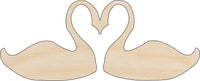 Swan Wood Craft Shape - Laser Cut Baltic Birch Unfinished DIY Wood Art Supplies BRD130 - The Wood Shape Store