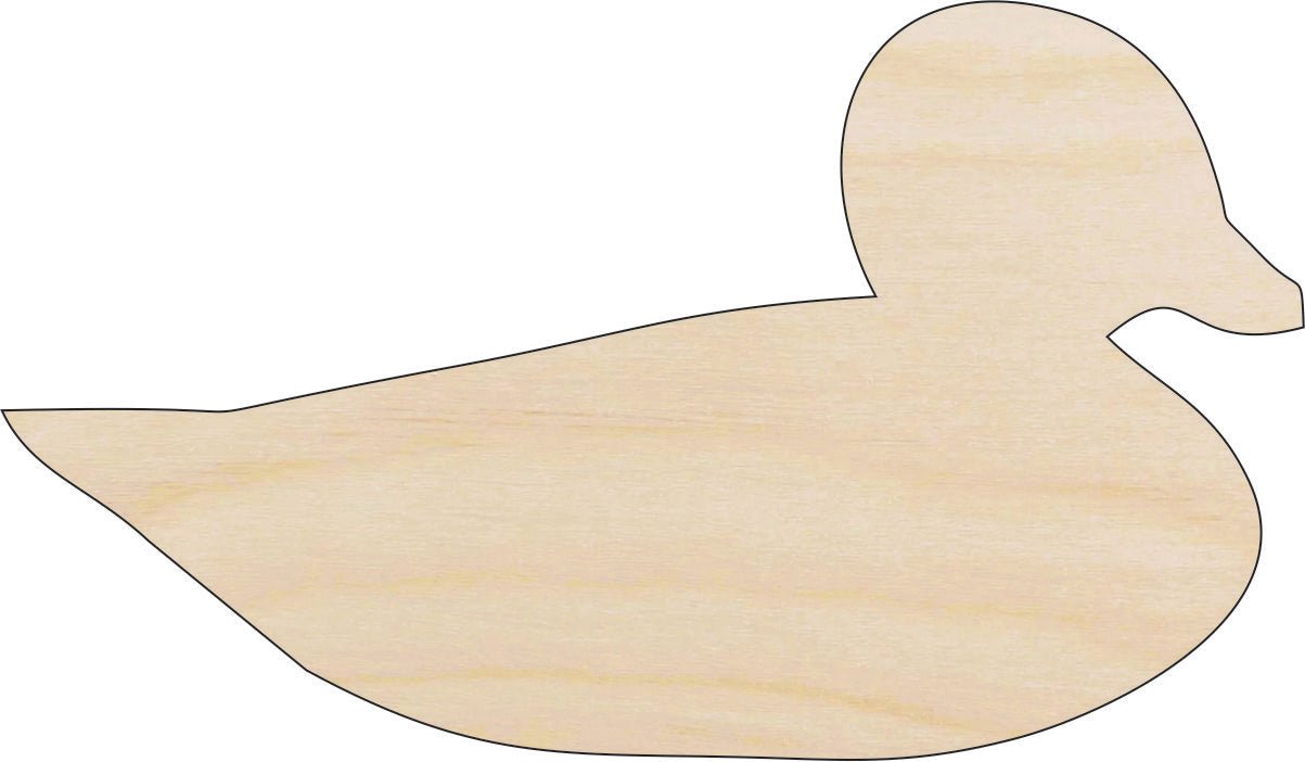 Duck Wood Craft Shape - Laser Cut Baltic Birch Unfinished DIY Wood Art Supplies BRD131 - The Wood Shape Store