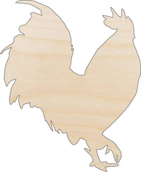 Chicken Wood Craft Shape - Laser Cut Baltic Birch Unfinished DIY Wood Art Supplies BRD135 - The Wood Shape Store