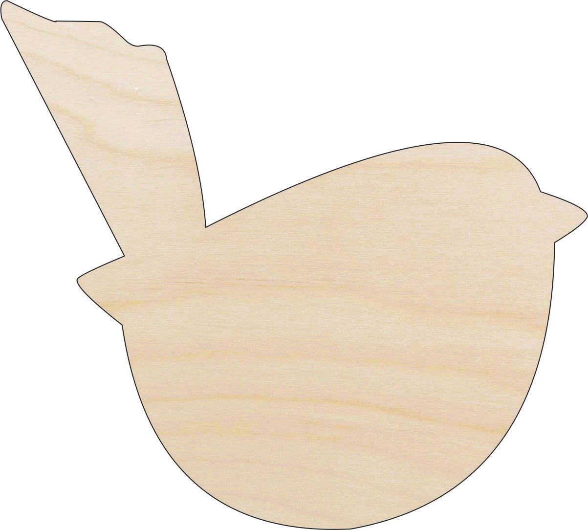 Bird Wood Craft Shape - Laser Cut Baltic Birch Unfinished DIY Wood Art Supplies BRD136 - The Wood Shape Store