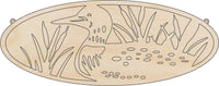 Bird Scene Wood Craft Shape - Laser Cut Baltic Birch Unfinished DIY Wood Art Supplies BRD142 - The Wood Shape Store