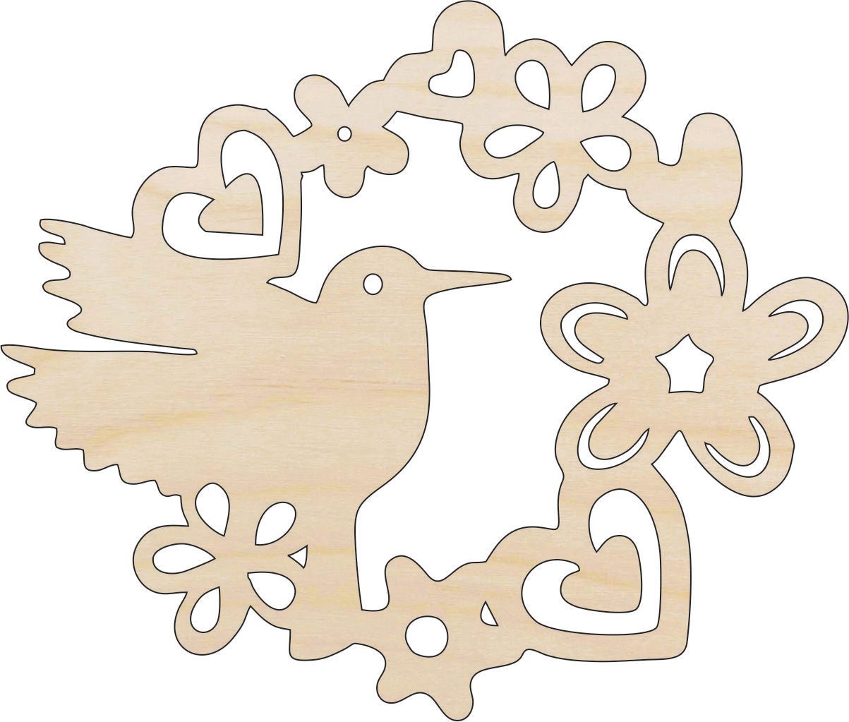 Bird Wood Craft Shape - Laser Cut Baltic Birch Unfinished DIY Wood Art Supplies BRD144 - The Wood Shape Store