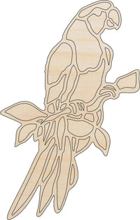 Parrot Wood Craft Shape - Laser Cut Baltic Birch Unfinished DIY Wood Art Supplies BRD146 - The Wood Shape Store