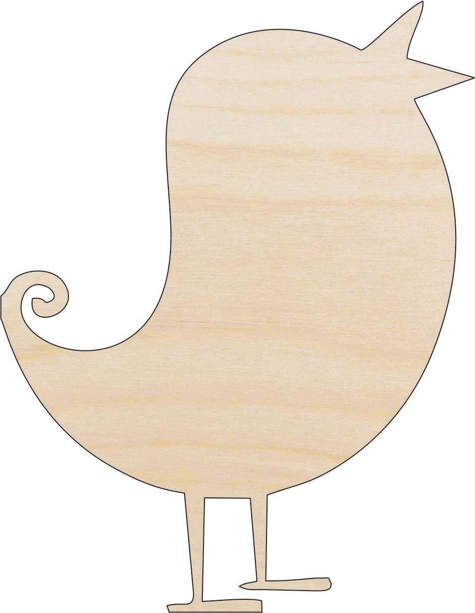 Bird Wood Craft Shape - Laser Cut Baltic Birch Unfinished DIY Wood Art Supplies BRD148 - The Wood Shape Store