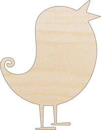 Bird Wood Craft Shape - Laser Cut Baltic Birch Unfinished DIY Wood Art Supplies BRD148 - The Wood Shape Store