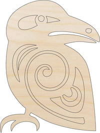 Raven Wood Craft Shape - Laser Cut Baltic Birch Unfinished DIY Wood Art Supplies BRD149 - The Wood Shape Store