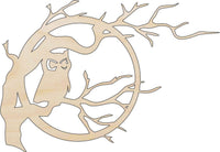Owl Wood Craft Shape - Laser Cut Baltic Birch Unfinished DIY Wood Art Supplies BRD14 - The Wood Shape Store