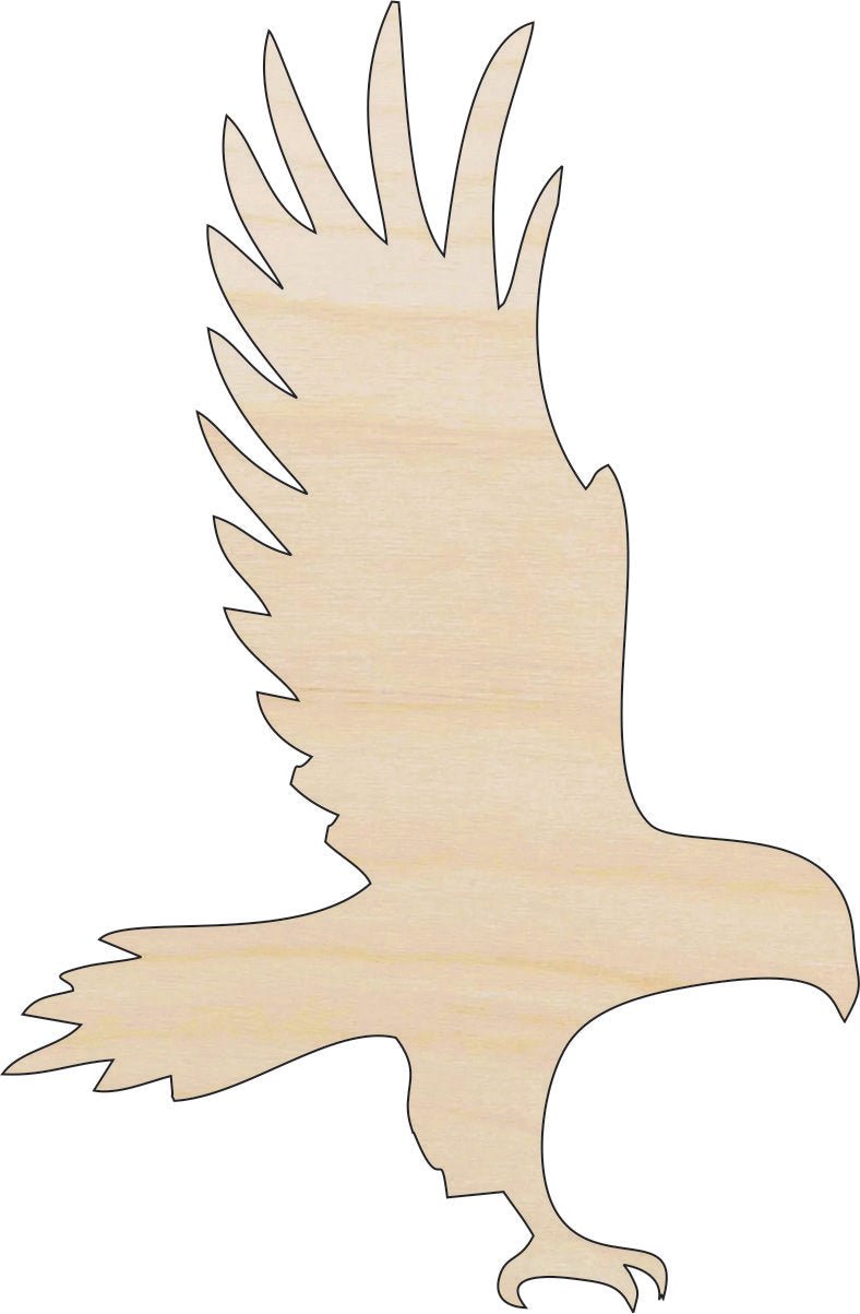 Eagle Wood Craft Shape - Laser Cut Baltic Birch Unfinished DIY Wood Art Supplies BRD153 - The Wood Shape Store