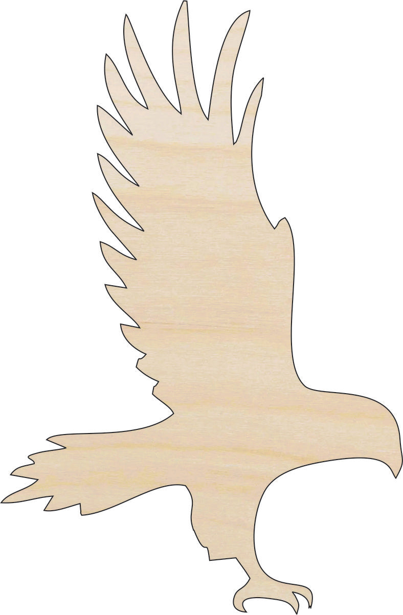Bird Eagle - Laser Cut Out Unfinished Wood Craft Shape BRD153 Bird Eagle - Laser Cut Out Unfinished Wood Craft Shape BRD153