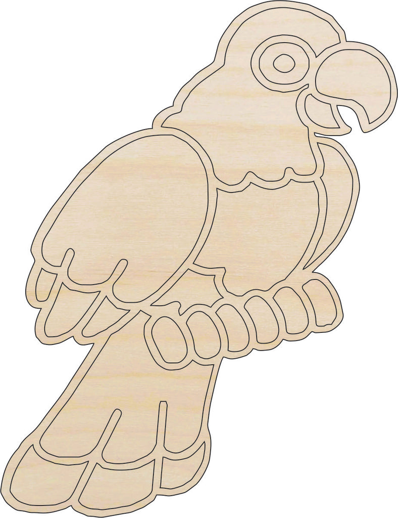 Bird Parrot - Laser Cut Out Unfinished Wood Craft Shape BRD159