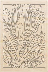 Feather Wood Craft Shape - Laser Cut Baltic Birch Unfinished DIY Wood Art Supplies BRD162 - The Wood Shape Store