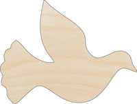 Dove Wood Craft Shape - Laser Cut Baltic Birch Unfinished DIY Wood Art Supplies BRD166 - The Wood Shape Store