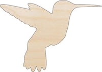 Hummingbird Wood Craft Shape - Laser Cut Baltic Birch Unfinished DIY Wood Art Supplies BRD167 - The Wood Shape Store
