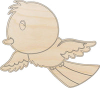 Bird Wood Craft Shape - Laser Cut Baltic Birch Unfinished DIY Wood Art Supplies BRD169 - The Wood Shape Store