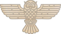 Owl Wood Craft Shape - Laser Cut Baltic Birch Unfinished DIY Wood Art Supplies BRD16 - The Wood Shape Store