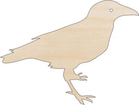Raven Wood Craft Shape - Laser Cut Baltic Birch Unfinished DIY Wood Art Supplies BRD17 - The Wood Shape Store