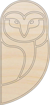 Owl Wood Craft Shape - Laser Cut Baltic Birch Unfinished DIY Wood Art Supplies BRD192 - The Wood Shape Store