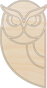 Owl Wood Craft Shape - Laser Cut Baltic Birch Unfinished DIY Wood Art Supplies BRD193 - The Wood Shape Store