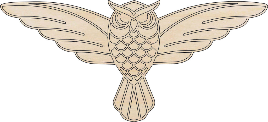 Bird Owl - Laser Cut Out Unfinished Wood Craft Shape BRD195