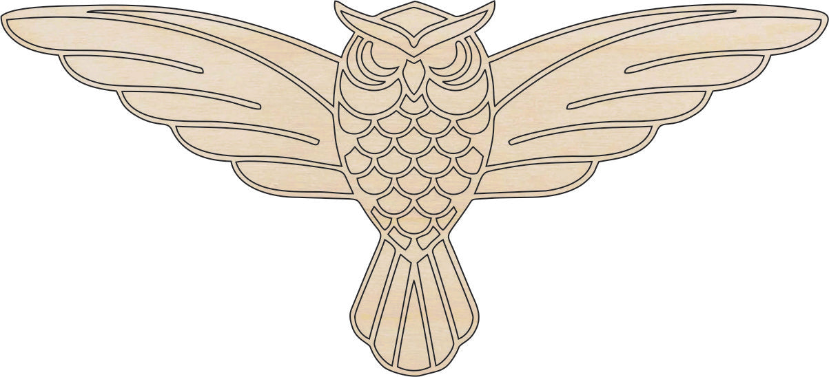 Bird Owl - Laser Cut Out Unfinished Wood Craft Shape BRD195