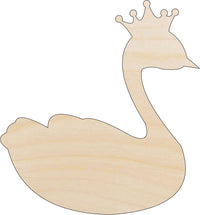 Swan Wood Craft Shape - Laser Cut Baltic Birch Unfinished DIY Wood Art Supplies BRD198 - The Wood Shape Store