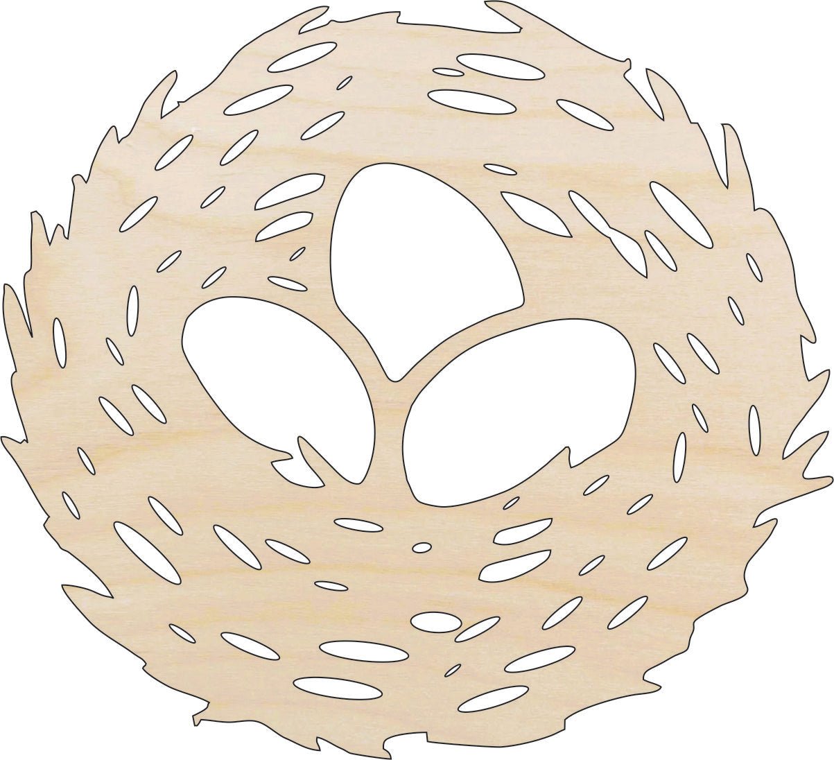 Bird Nest Wood Craft Shape - Laser Cut Baltic Birch Unfinished DIY Wood Art Supplies BRD201 - The Wood Shape Store