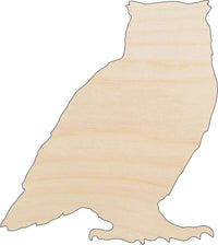 Owl Wood Craft Shape - Laser Cut Baltic Birch Unfinished DIY Wood Art Supplies BRD205 - The Wood Shape Store