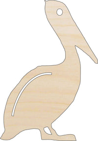 Pelican Wood Craft Shape - Laser Cut Baltic Birch Unfinished DIY Wood Art Supplies BRD217 - The Wood Shape Store