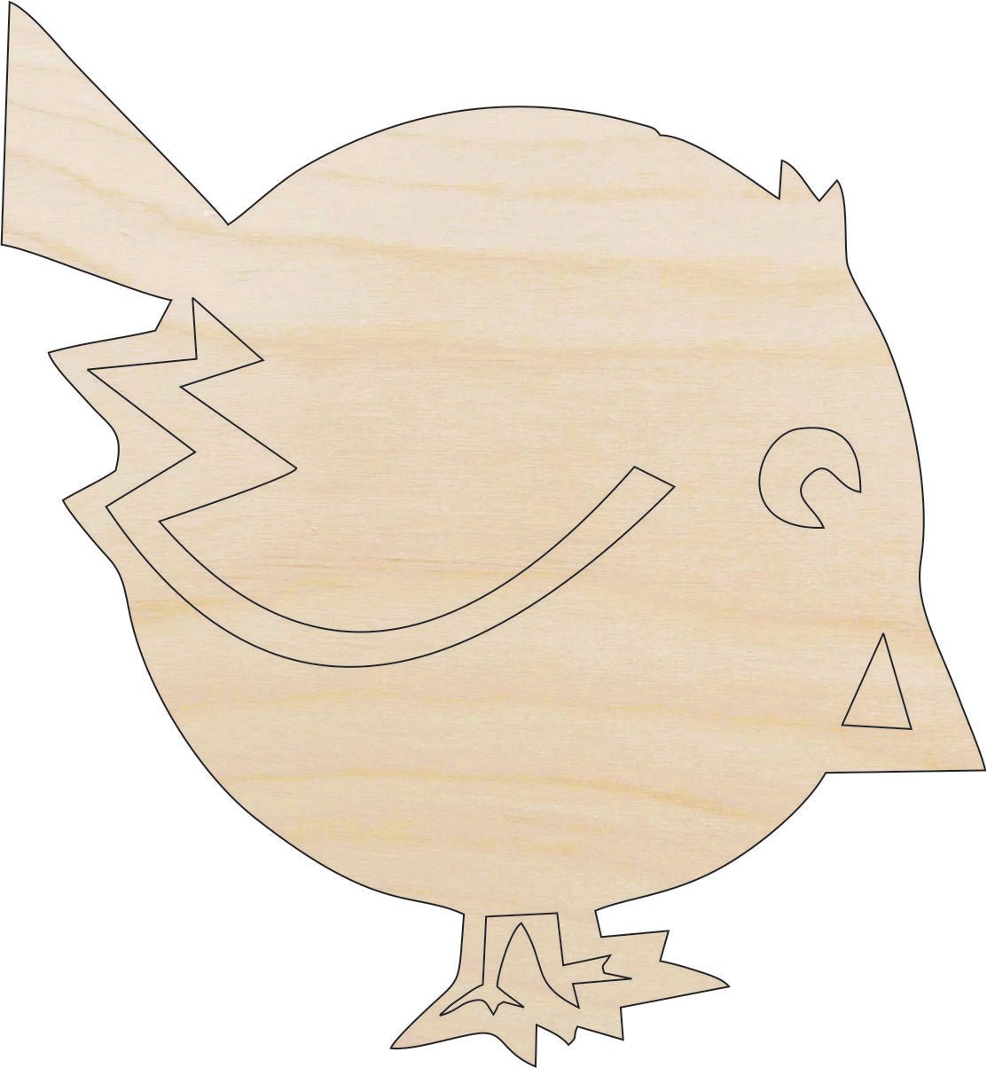 Bird Wood Craft Shape - Laser Cut Baltic Birch Unfinished DIY Wood Art Supplies BRD218 - The Wood Shape Store