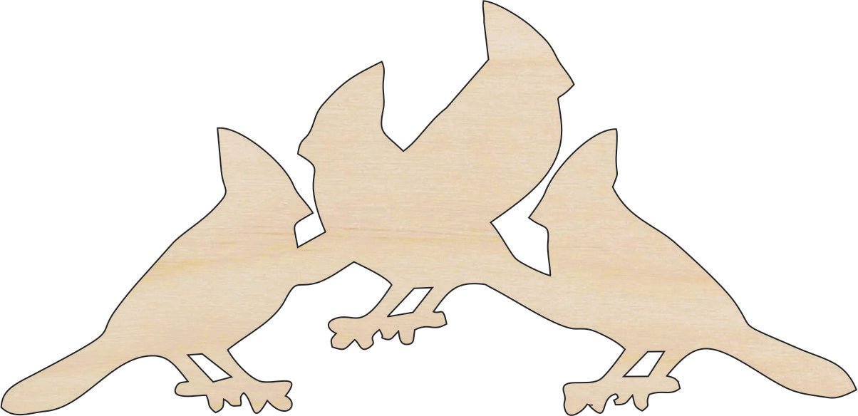 Cardinal Wood Craft Shape - Laser Cut Baltic Birch Unfinished DIY Wood Art Supplies BRD220 - The Wood Shape Store