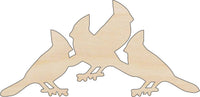 Cardinal Wood Craft Shape - Laser Cut Baltic Birch Unfinished DIY Wood Art Supplies BRD220 - The Wood Shape Store