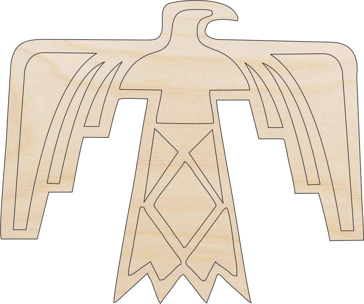 Eagle Wood Craft Shape - Laser Cut Baltic Birch Unfinished DIY Wood Art Supplies BRD224 - The Wood Shape Store