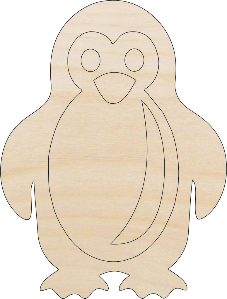 Bird Penguin - Laser Cut Out Unfinished Wood Craft Shape BRD225