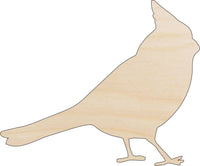 Cardinal Wood Craft Shape - Laser Cut Baltic Birch Unfinished DIY Wood Art Supplies BRD227 - The Wood Shape Store
