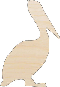 Pelican Wood Craft Shape - Laser Cut Baltic Birch Unfinished DIY Wood Art Supplies BRD228 - The Wood Shape Store