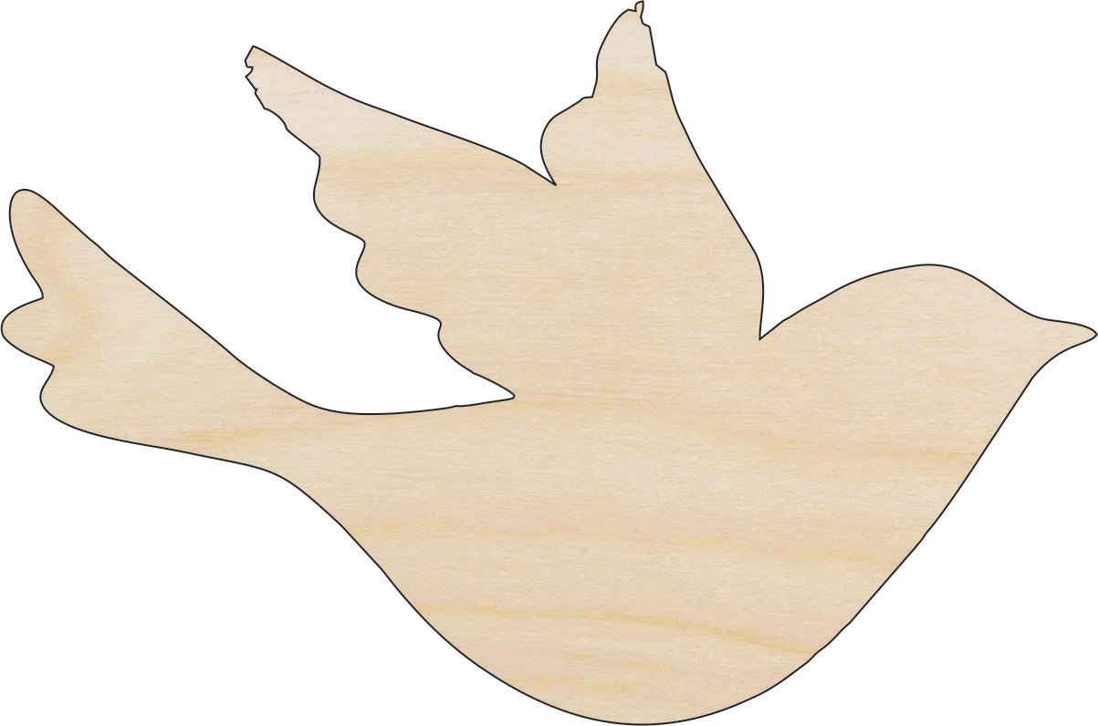 Bird Wood Craft Shape - Laser Cut Baltic Birch Unfinished DIY Wood Art Supplies BRD22 - The Wood Shape Store
